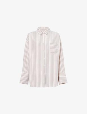 Louisa Striped Cotton-Blend Shirt by 4TH & RECKLESS