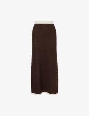 Morganna Contrasting-Trim Knit Midi Skirt by 4TH & RECKLESS