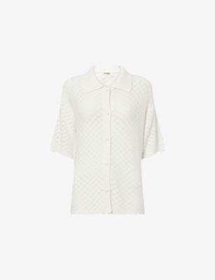 Neev Short-Sleeve Crochet-Knit Shirt by 4TH & RECKLESS