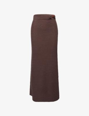 Orilla Cotton-Blend Knitted Maxi Skirt by 4TH & RECKLESS
