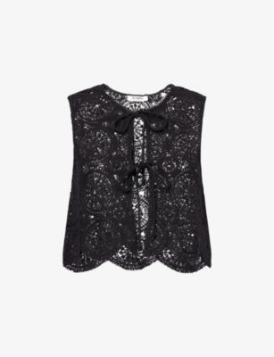 Sleeveless Laurenne Cotton-Blend Top by 4TH & RECKLESS