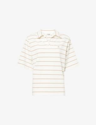 Sona Striped Cotton Polo Top by 4TH & RECKLESS