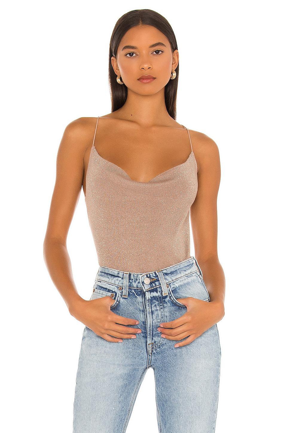 525 America Cowl Neck Tank in Taupe by 525 AMERICA