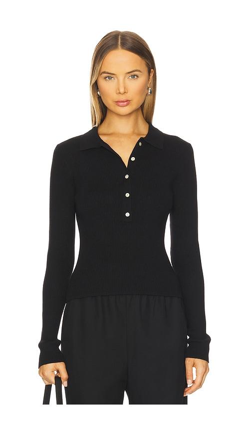 525 America Ginny Long Sleeve Top in Black by 525 AMERICA