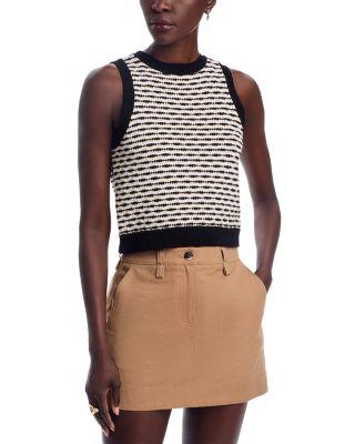 Alice Wavy Striped Demi Tank Top by 525 AMERICA
