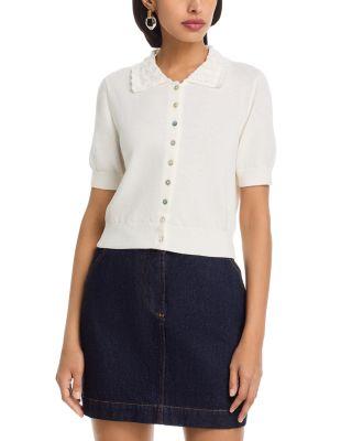 Ariel Peter Pan Collar Cardigan by 525 AMERICA