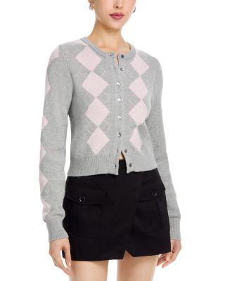 Windsor Argyle Cardigan Sweater by 525 AMERICA