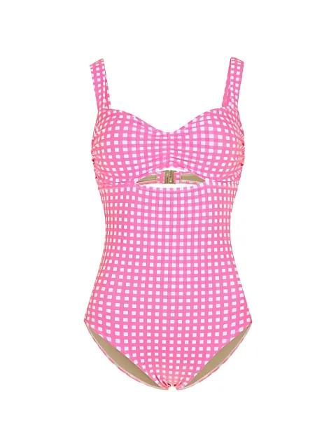 gingham cut-out swimsuit by 5PENING