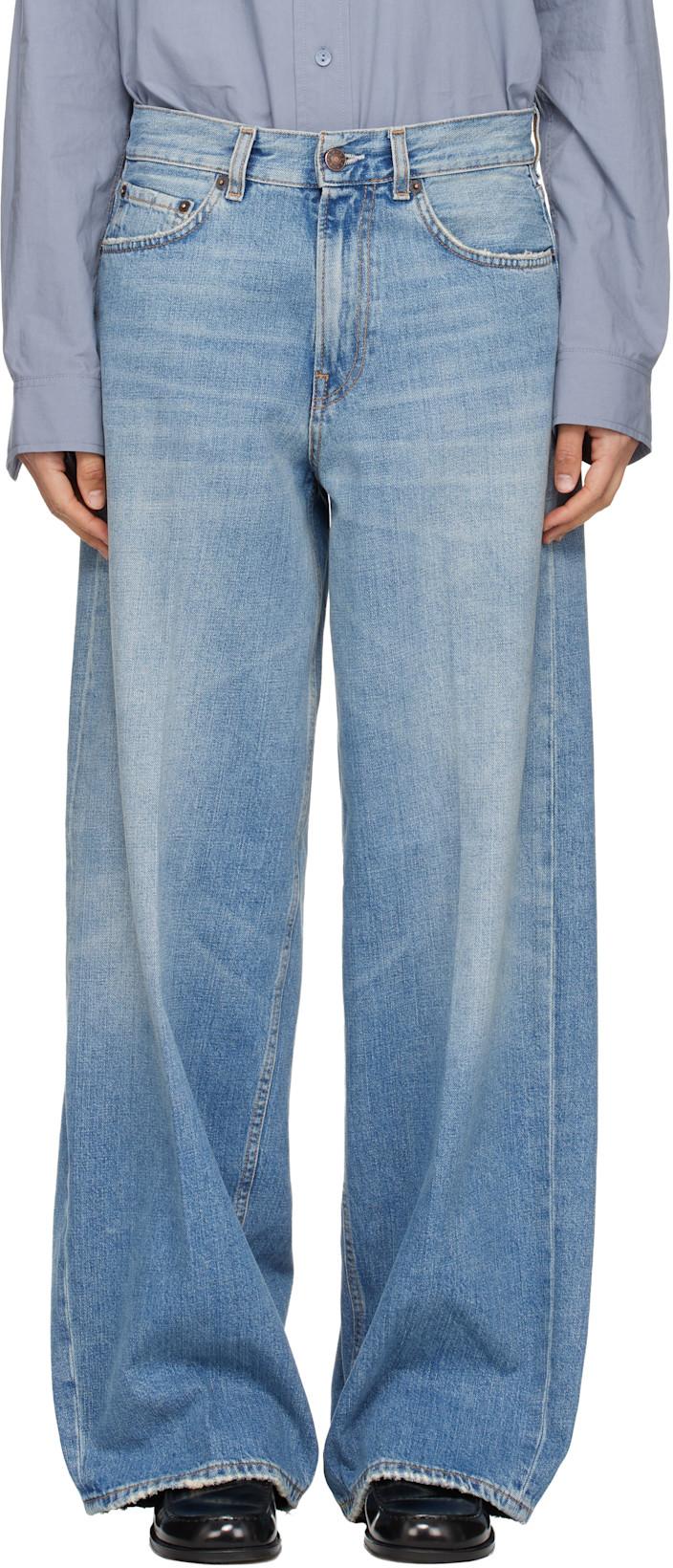Blue Roomy Jeans by 6397