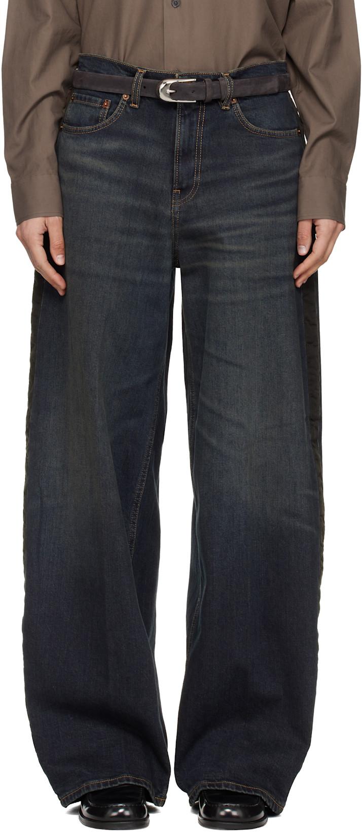 Blue Tuxedo Roomy Jeans by 6397