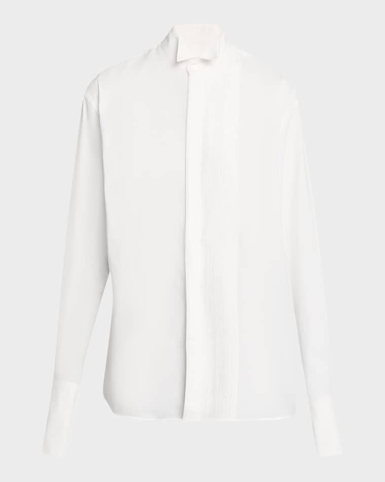 Micro-Pleated Long-Sleeve Shirt by 6397