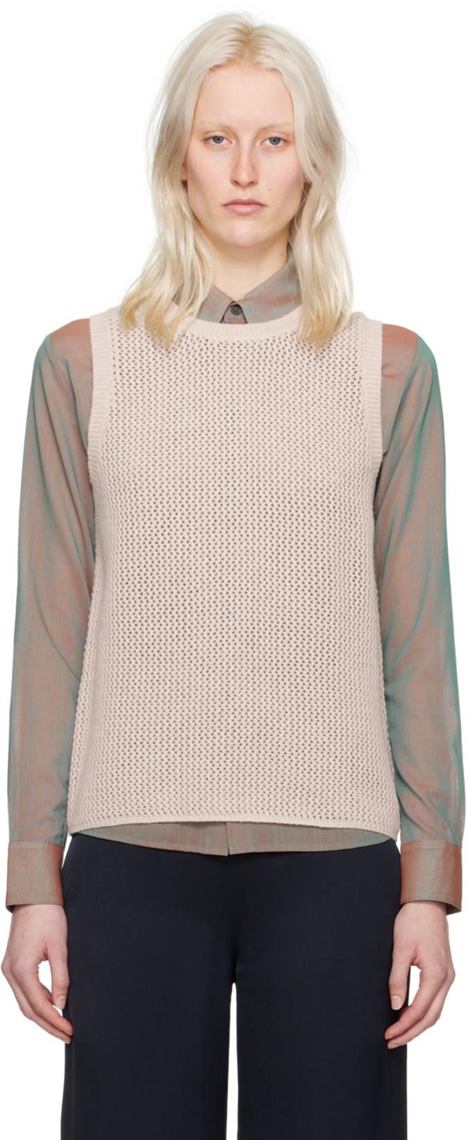 Pink Semi-Sheer Vest by 6397