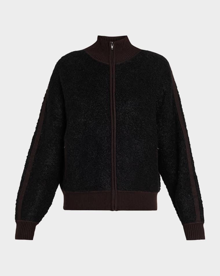 Zip-Up Bouclé Track Jacket by 6397