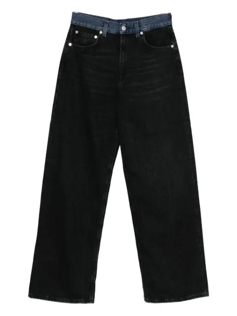 contrast-waistband jeans by 6397