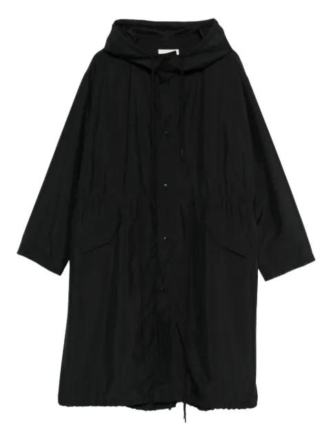hoodied drawstring coat by 6397