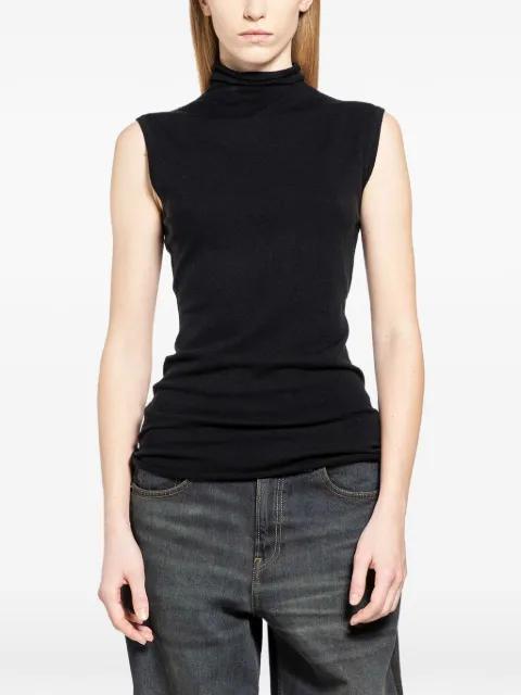 mock-neck tank top by 6397