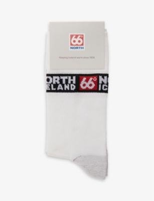 Iceland brand-logo stretch-woven socks by 66 NORTH