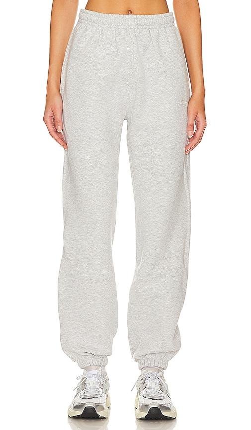 7 Days Active Organic Fitted Sweatpants in Grey by 7 DAYS ACTIVE