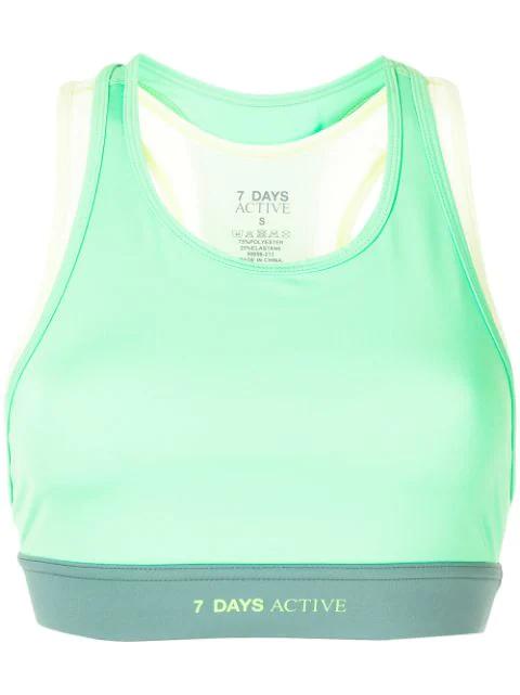 colour-block sports bra by 7 DAYS ACTIVE