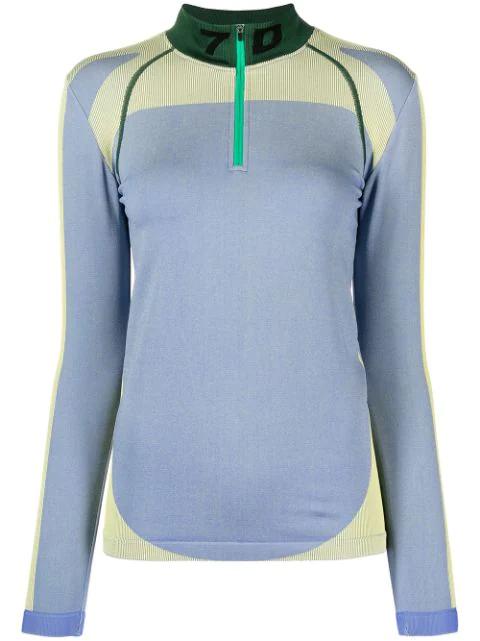 half-zip long-sleeved jumper by 7 DAYS ACTIVE