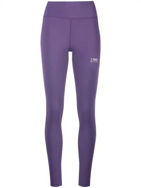 logo-print leggings by 7 DAYS ACTIVE