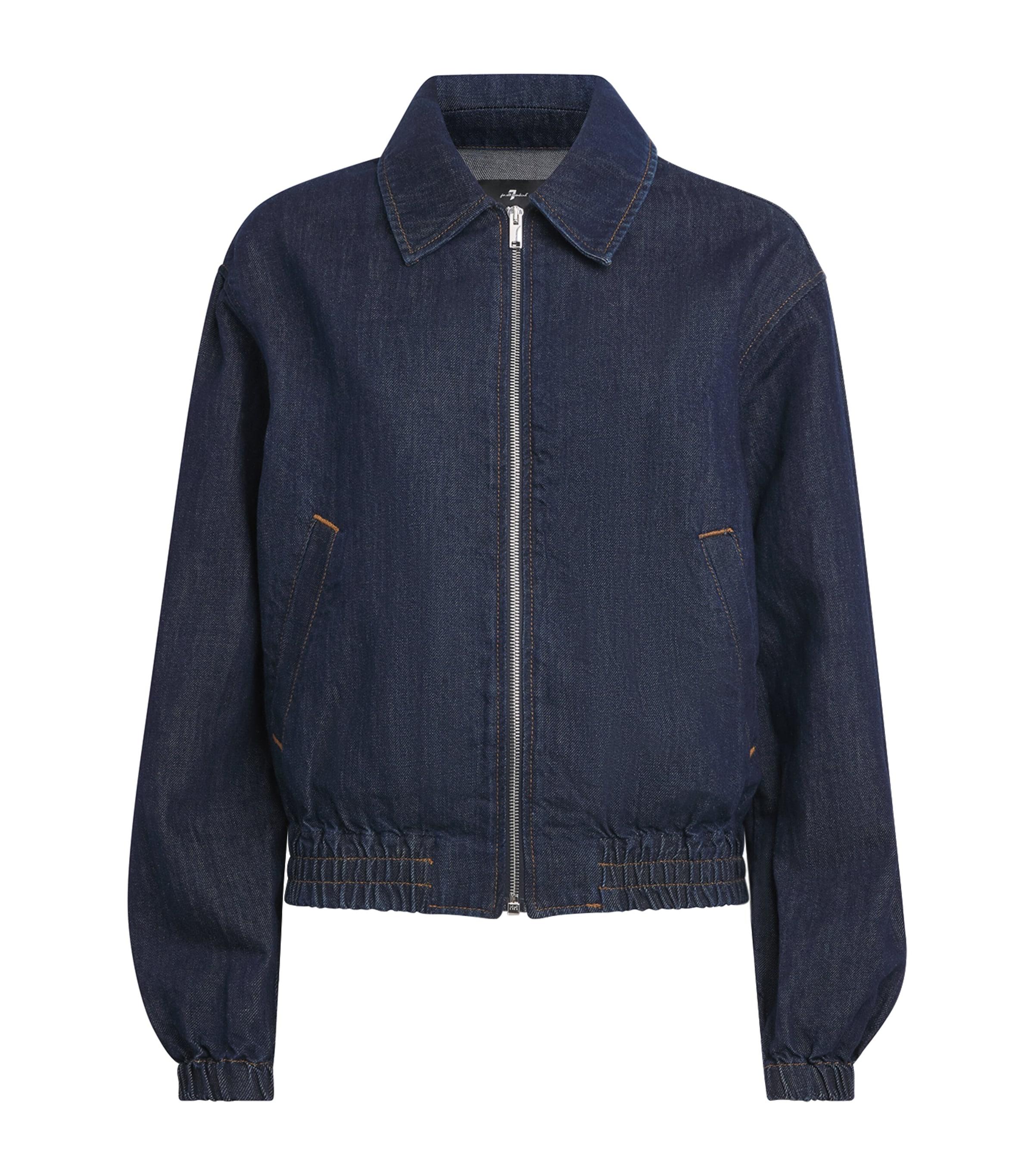 7 For All Mankind Cotton-Linen Denim Jacket by 7 FOR ALL MANKIND