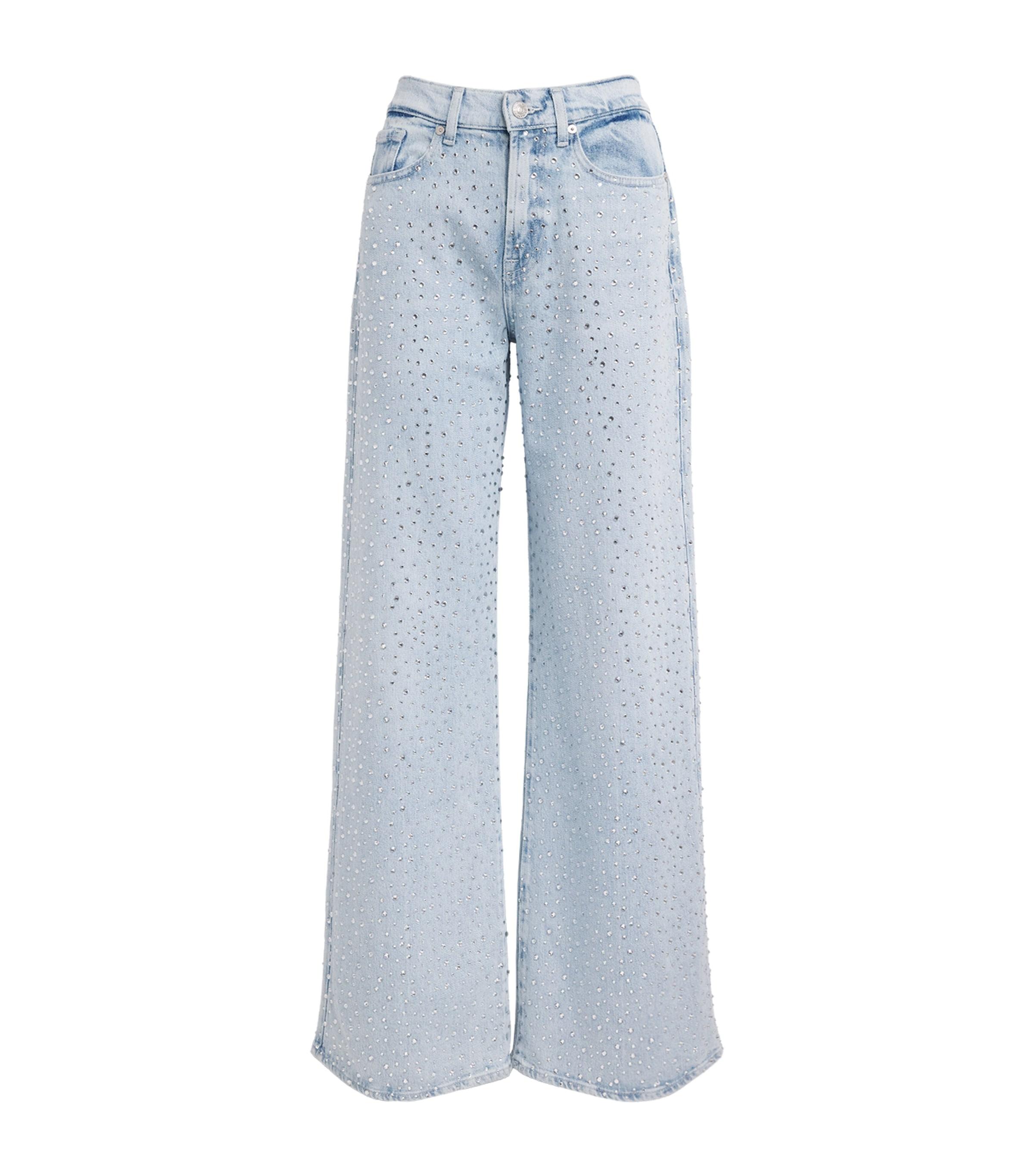 7 For All Mankind Embellished Lotta Flared Jeans by 7 FOR ALL MANKIND