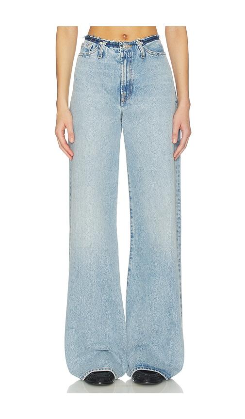 7 For All Mankind Lotta Jeans in Blue by 7 FOR ALL MANKIND