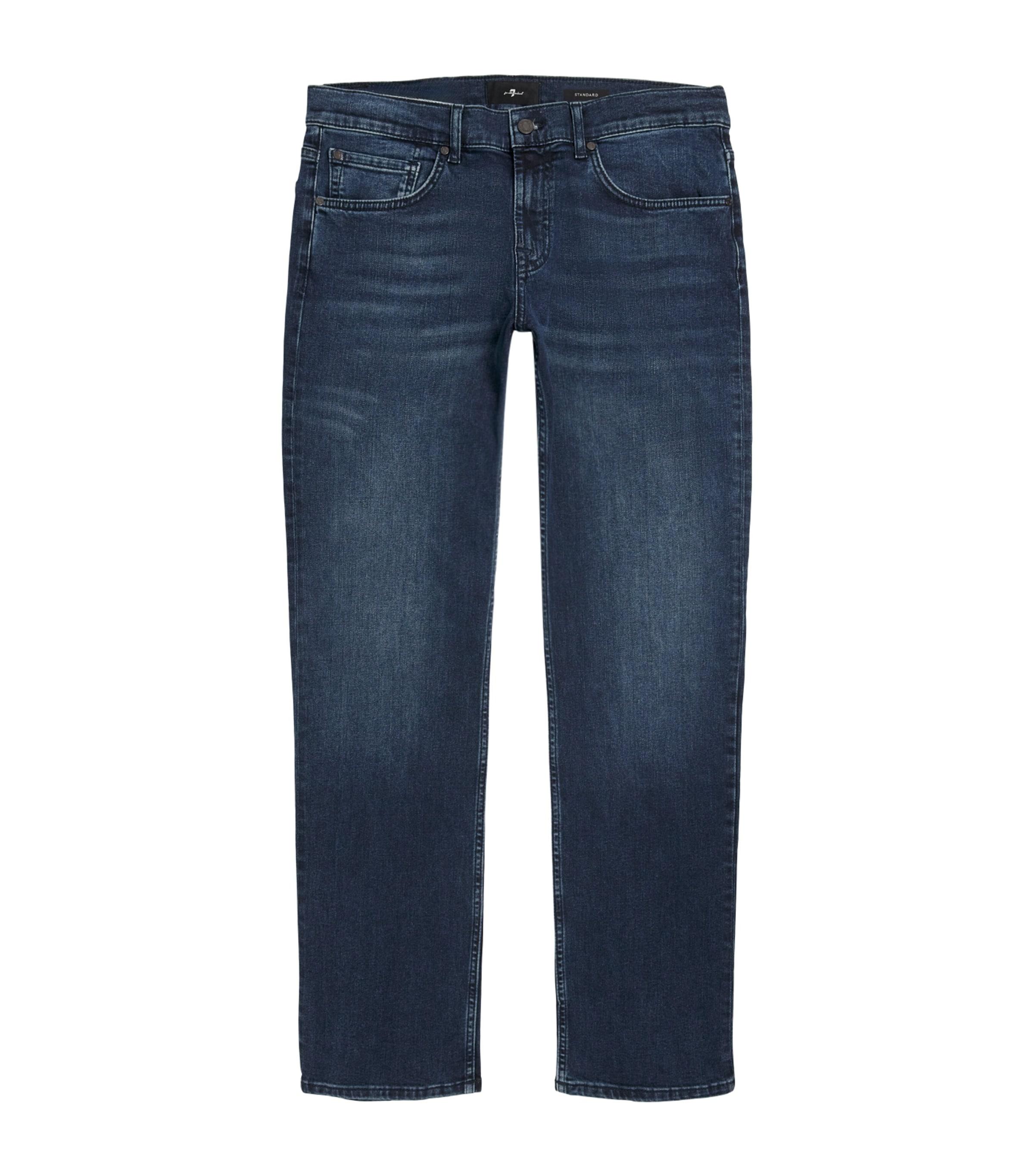 7 For All Mankind Straight Luxe Dark-Wash Jeans by 7 FOR ALL MANKIND