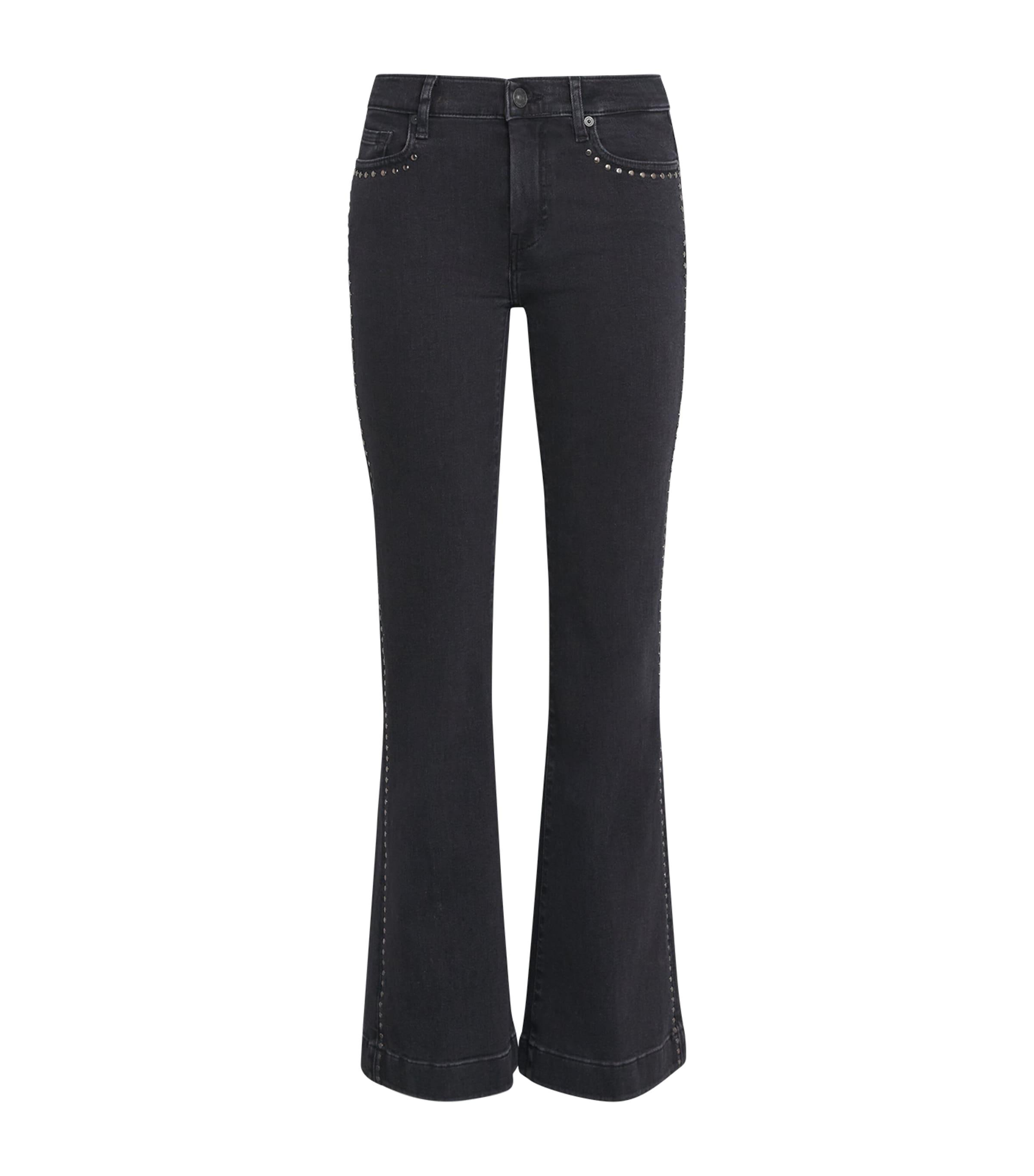 7 For All Mankind Studded Tailorless Dojo Flared Jeans by 7 FOR ALL MANKIND