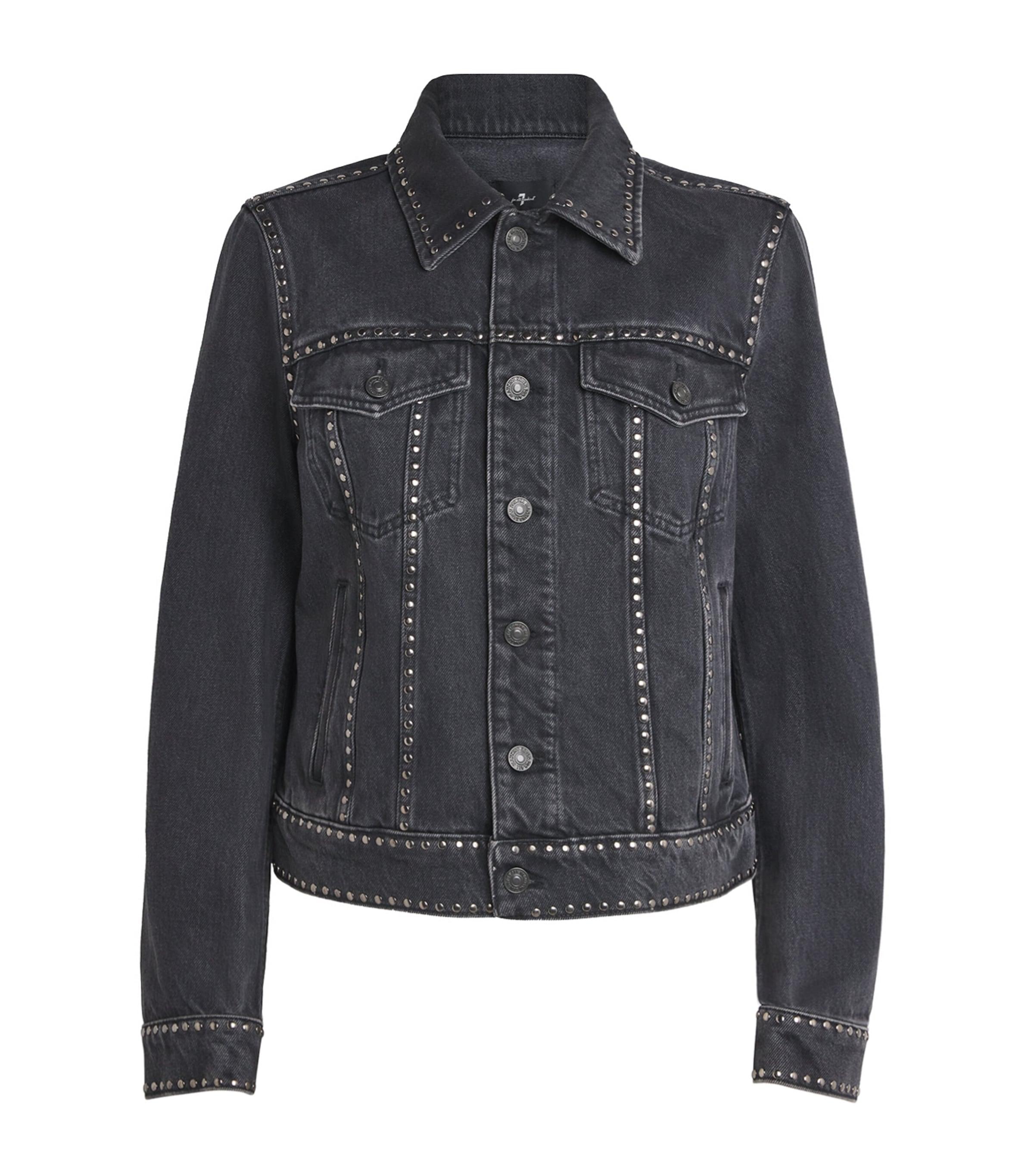 7 For All Mankind Studded Trucker Denim Jacket by 7 FOR ALL MANKIND