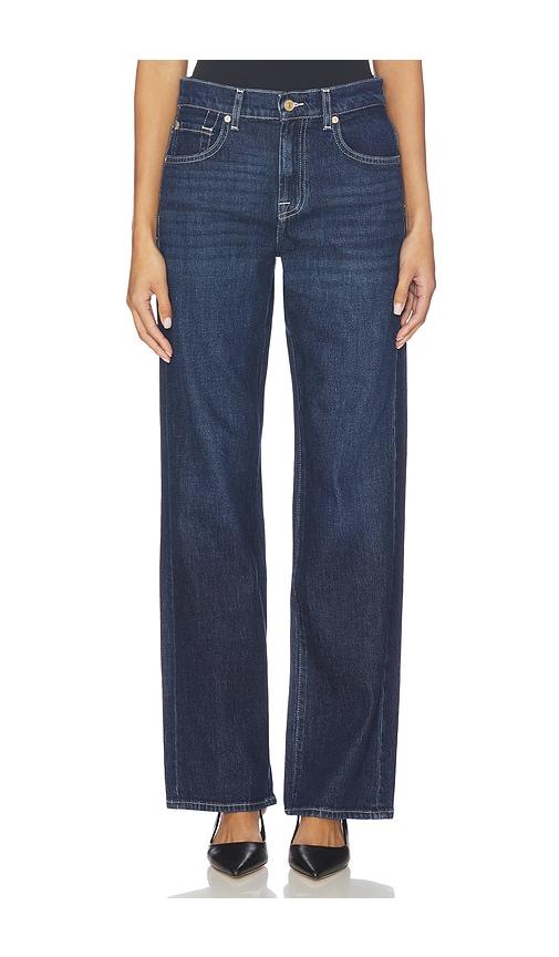 7 For All Mankind Tess Trouser Jeans in Navy by 7 FOR ALL MANKIND
