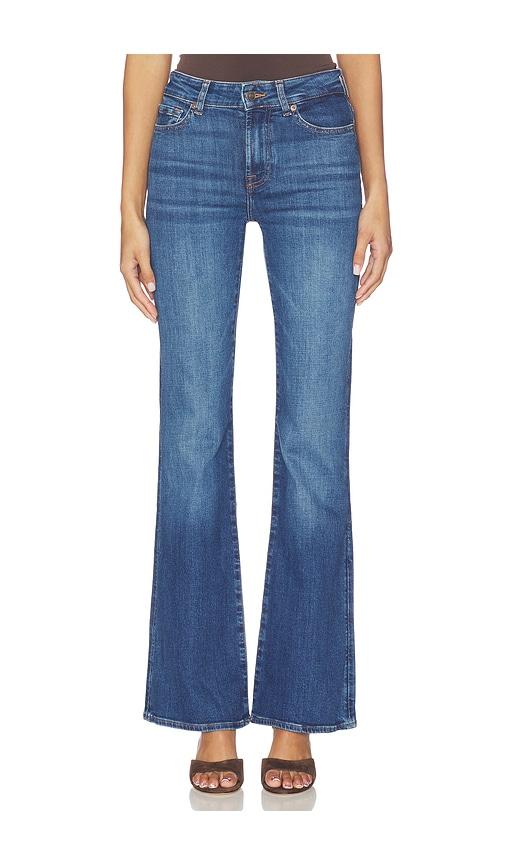 7 For All Mankind The Leggy Bootcut Jeans in Blue by 7 FOR ALL MANKIND