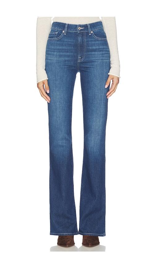 7 For All Mankind The Leggy Bootcut Jeans in Blue by 7 FOR ALL MANKIND