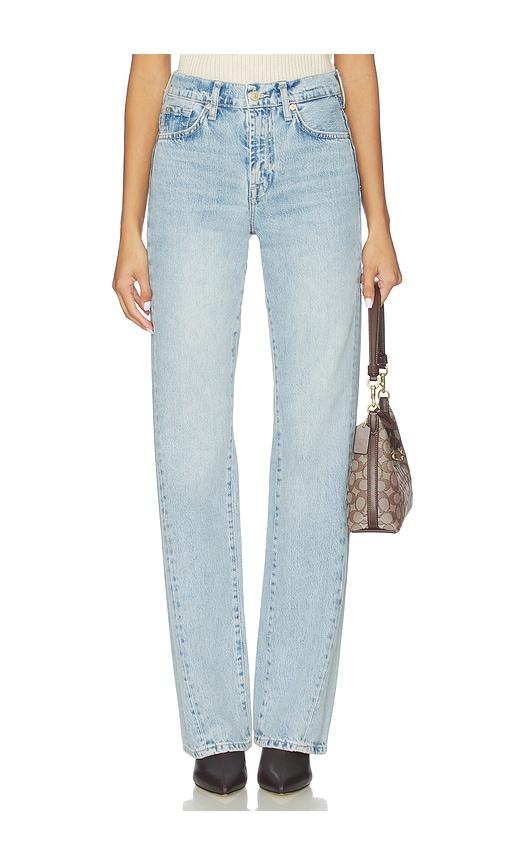 7 For All Mankind Twisted Inseam Tess Trouser Jeans in BLue by 7 FOR ALL MANKIND