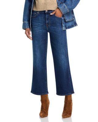 Alexa High Rise Cropped Jeans in High Wave by 7 FOR ALL MANKIND