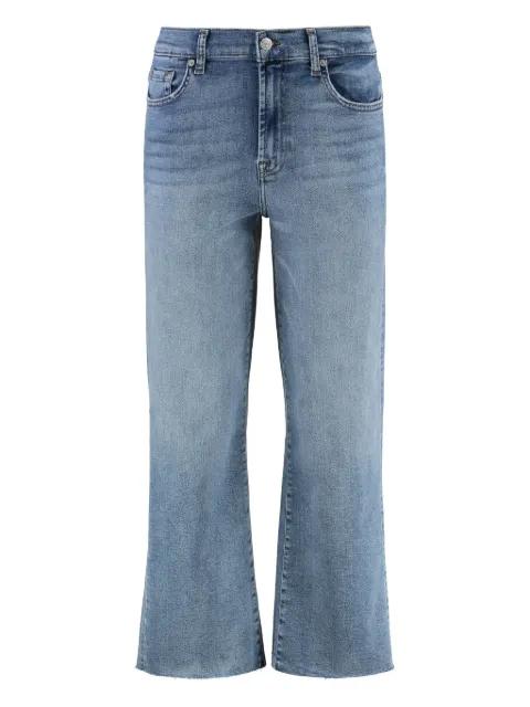 Alexa frayed-hem cropped bootcut jeans by 7 FOR ALL MANKIND