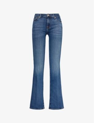 Bootcut Soho flared-leg mid-rise stretch-denim jeans by 7 FOR ALL MANKIND