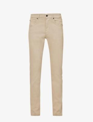 Brand-patch belt-loop regular-fit stretch-denim jeans by 7 FOR ALL MANKIND
