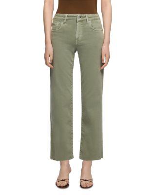 Calie Ankle Straight Jeans in Army by 7 FOR ALL MANKIND