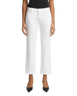 Calie Mid Rise Straight Ankle Jeans in Soleil by 7 FOR ALL MANKIND
