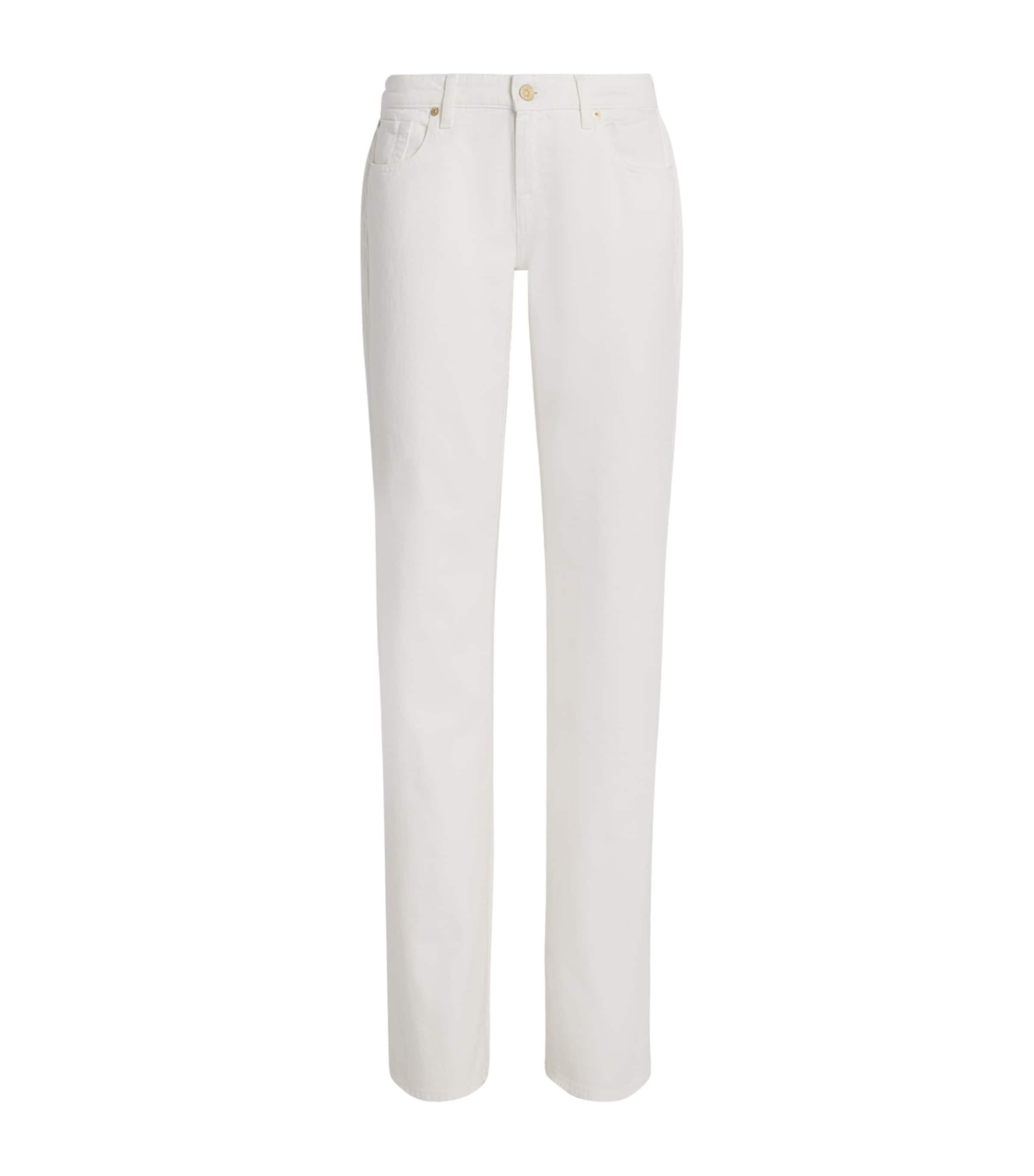 Comfort Fabric Low Straight Jeans by 7 FOR ALL MANKIND