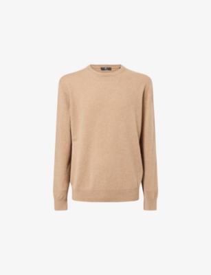 Crewneck Logo-Patch Cashmere Jumper by 7 FOR ALL MANKIND
