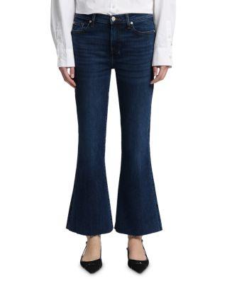 Dojo Mid Rise Cropped Flare Jeans in Yuma by 7 FOR ALL MANKIND