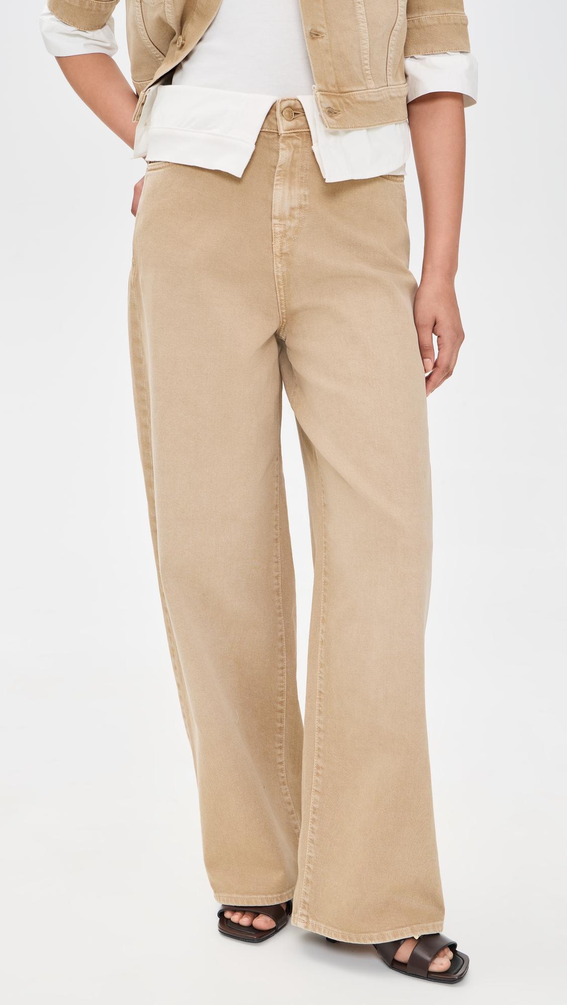 Double Layer Slouchy Wide Leg Jeans by 7 FOR ALL MANKIND