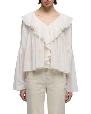 Flowy Long Sleeve Blouse by 7 FOR ALL MANKIND