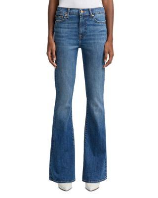 High Rise Ali Flared Leg Jeans in Royalty by 7 FOR ALL MANKIND
