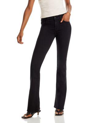 Kimmie Mid Rise Bootcut Jeans in Rinse Black by 7 FOR ALL MANKIND
