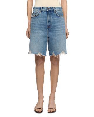 Lola Denim Shorts in Wave by 7 FOR ALL MANKIND