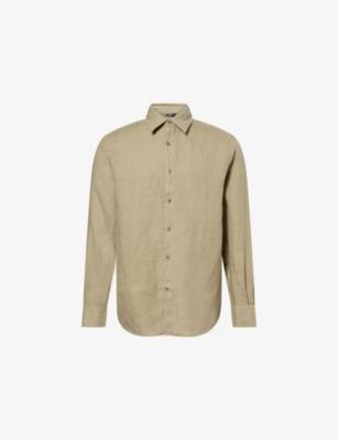 Long-Sleeve Regular-Fit Linen Shirt by 7 FOR ALL MANKIND